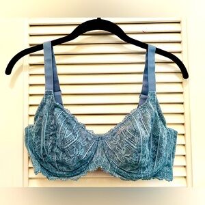 HSIA Two Blue Lace Bra’s 34 DD